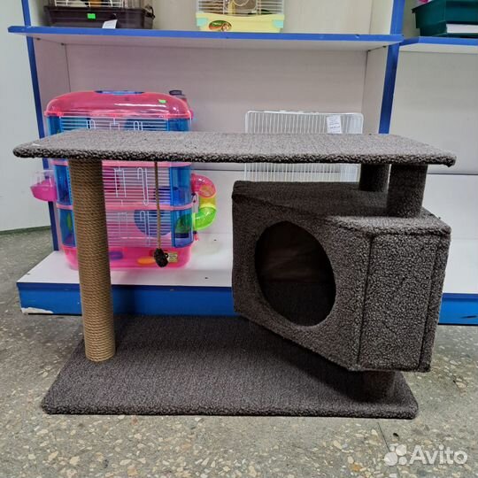 Домик для кошки с когтеточкой