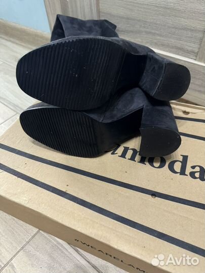 Ботфорты замшевые 39