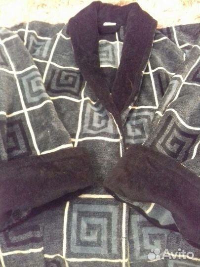 Халат махровый новый мужской р,52-54