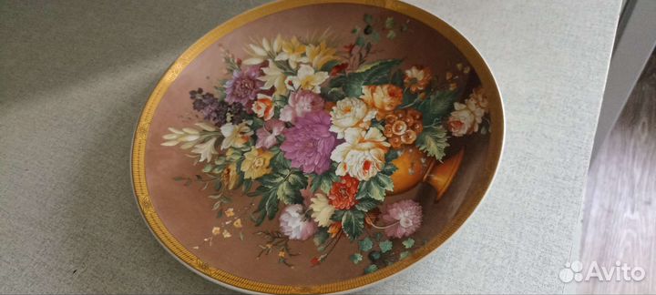 Тарелка декоративная фарфор настенная