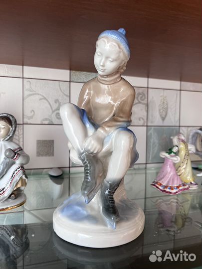 Статуэтки старая Гжель