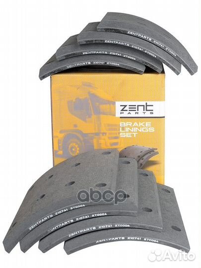 Z10741 накладки торм. с заклепками STD 19187