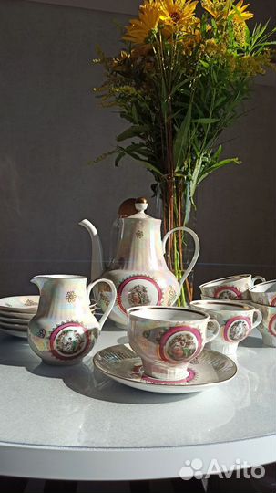 Сервиз кофейный Мадонна антикварный, винтаж