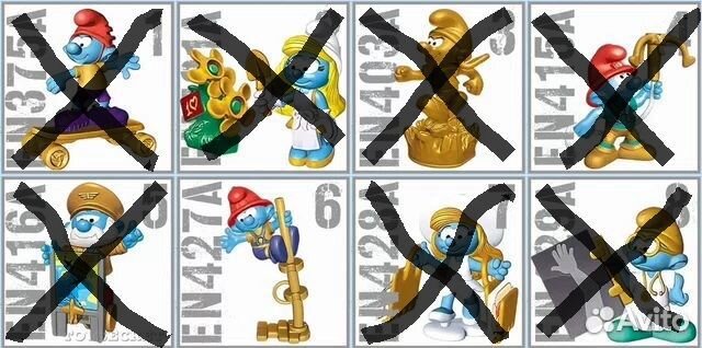 Смурфики из киндер сюрприза 2022 года