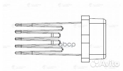 Резистор вентилятора отопителя LFR1400 luzar