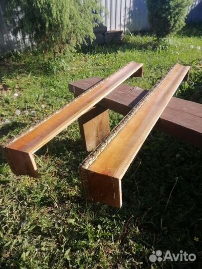 Карниз деревянный с лепниной