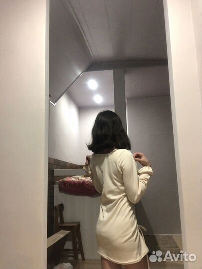 Платье со сборками