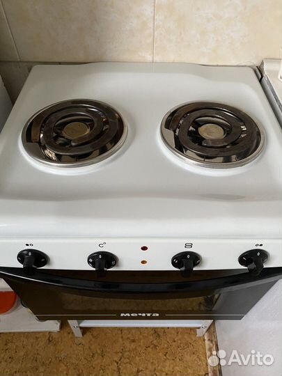 Плита электрическая бу с духовкой 2 конфорки