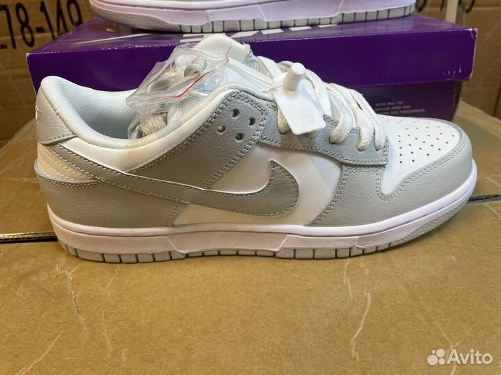 Кроссовки nike sb dunk low grey fog