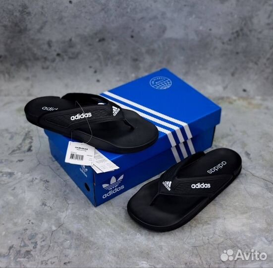 Мужские сланцы adidas черые новые 40-45р