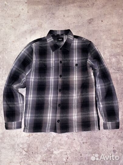 Рубашка Huf M оригинал плотная