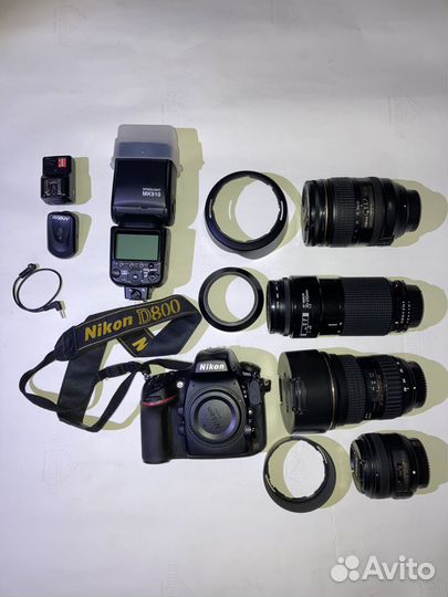 Фотоаппарат nikon D800 с комплектом