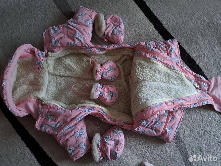 Зимний комбинезон для девочки 80 размер