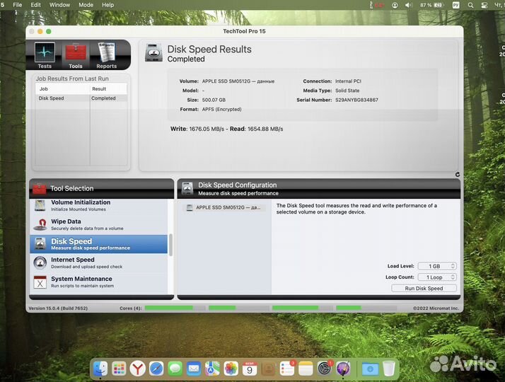 Оригинальный SSD Apple 512 gb