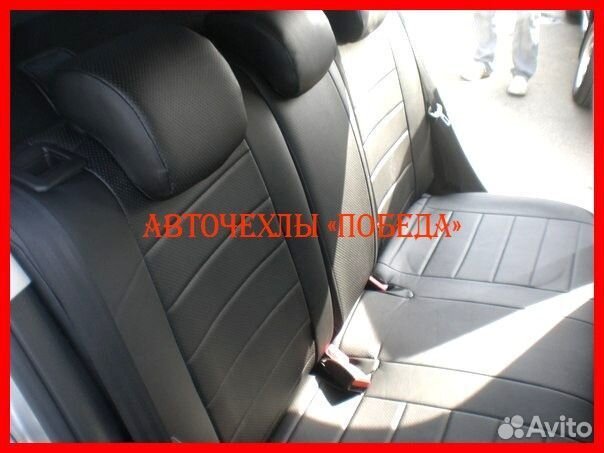 Чехлы Peugeot 408 из экокожи чёрные Классикааааааа