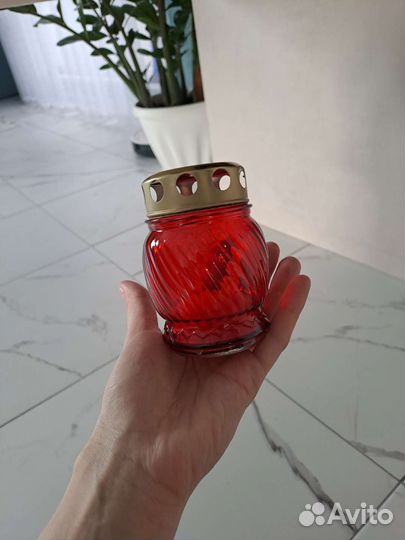 Лампада неугасимая стекло со сменным блоком