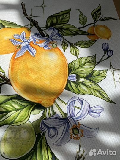 Интерьерная картина акварель