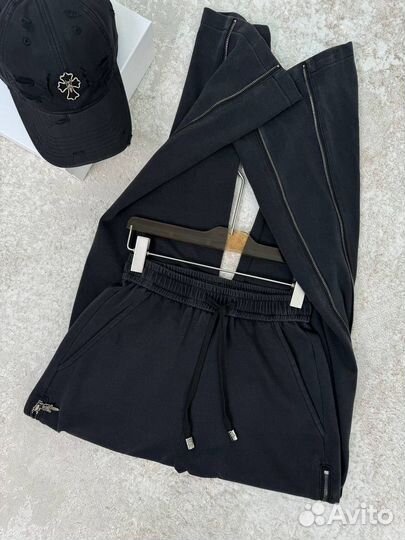 Женские Брюки трубы оверсайз от Chrome hearts