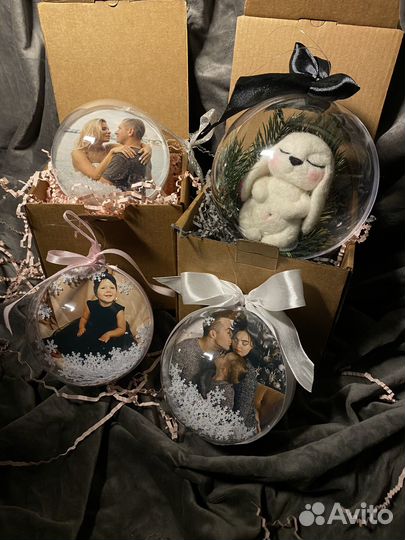 Новогодний шар с фотографией