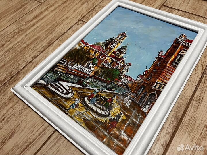 Картина Венеция городской пейзаж в рамке