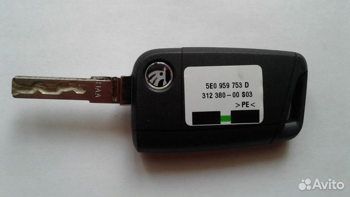 Комплект ключей с личинками Шкода Рапид с 2013 г