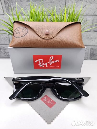 Очки Ray Ban Wayfarer 2140 Зеленое Стекло