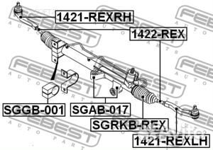 CTR ceks-10L Наконечник рулевой тяги ssangyong Act