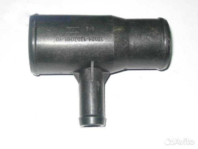 Патрубок тройник газ 2410, 3302 металл (чайник) Н