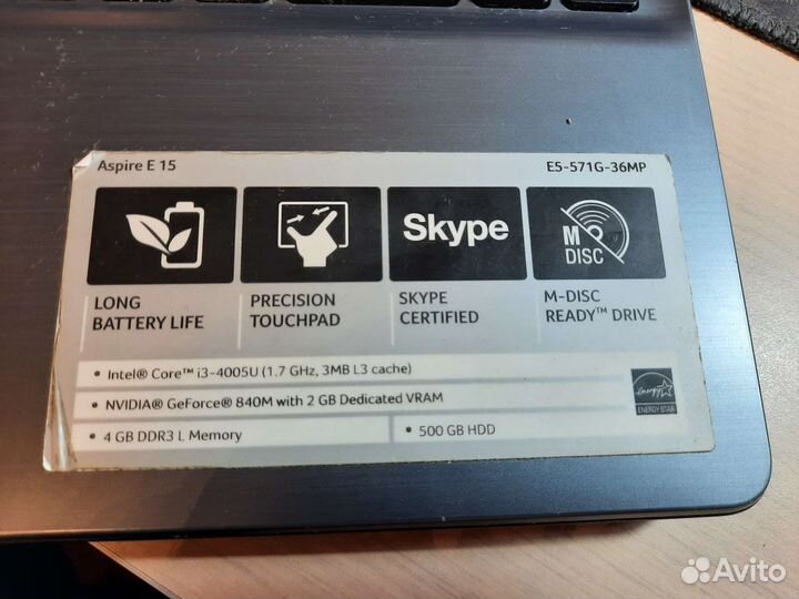 Acer сore i3/ nvidia 840m