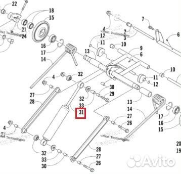 SM-04232 SPI Амортизатор Задней Подвески Для Arcti