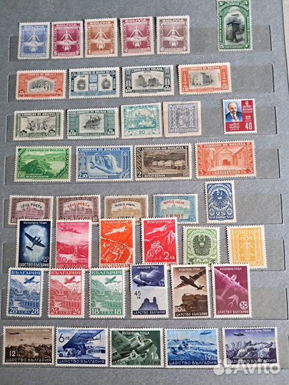 Альбом с марками 1215 шт. чистые