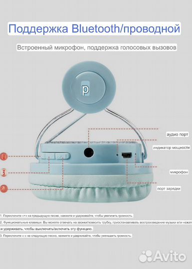 Наушники единорожка