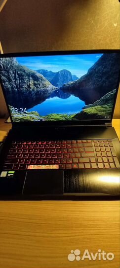 Ноутбук MSI GF75 9RCX-405RU черный