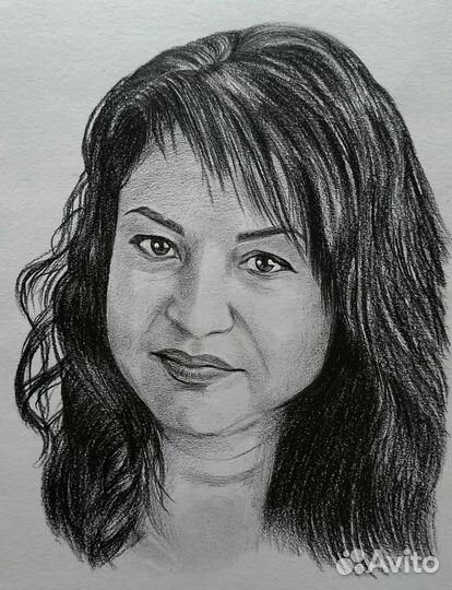 Портрет по фото карандашом