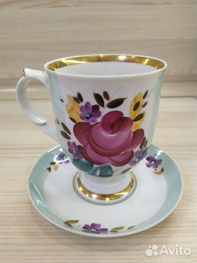 Фарфоровая чайная пара
