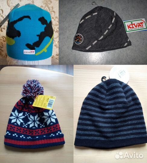 Шапки из Финляндии рры 46 48 50 52 54 новые разные