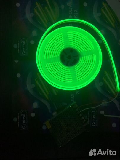 Гибкий неон 220в и 12 в