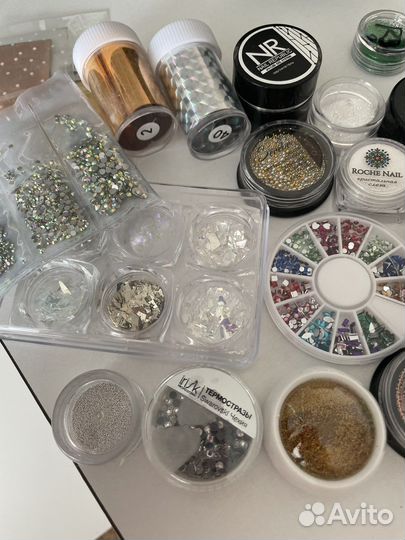 Втирка для ногтей, стразы