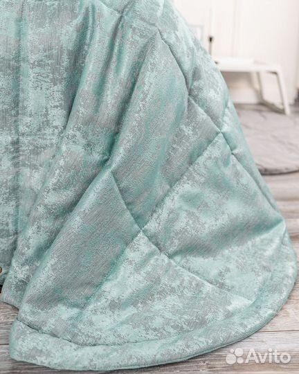 Покрывало мрамор софт Зарина бирюза новое