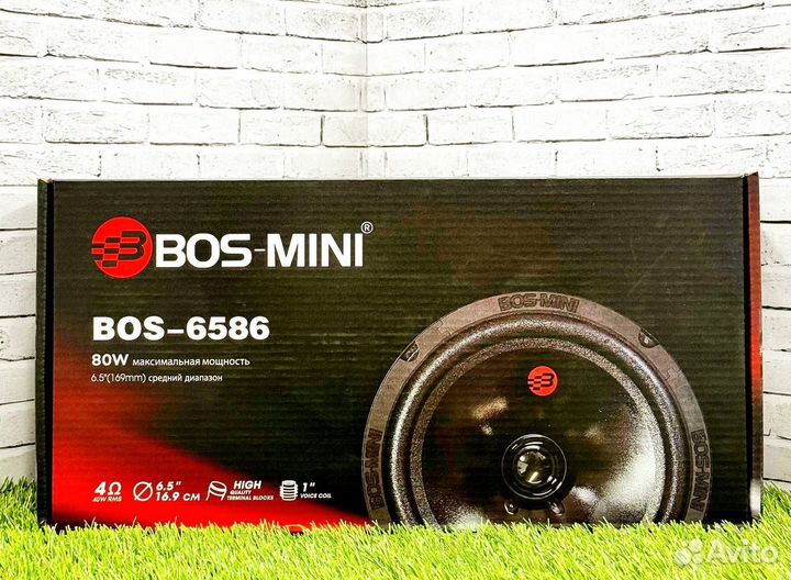 Автомобильные колонки Bos mini новые 60/120w