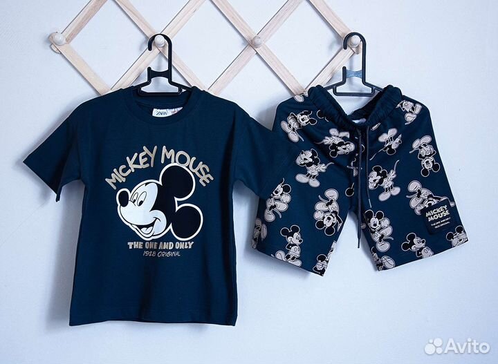 Костюм детский футболка шорты Zara новый 98-110
