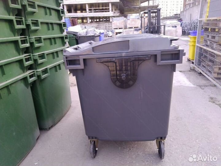 Мусорный контейнер пластиковый 1100л К7694