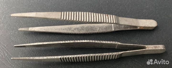 Ложка фарфоровая, пинцет