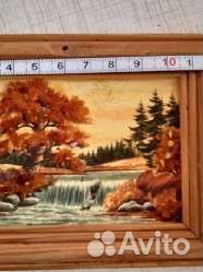 Настенная тарелка панно СССР гжель