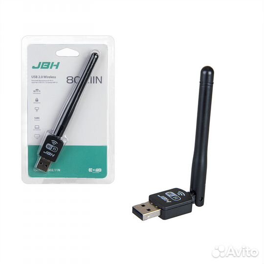 Wi-Fi адаптер WP-01 с антенной USB 2.0