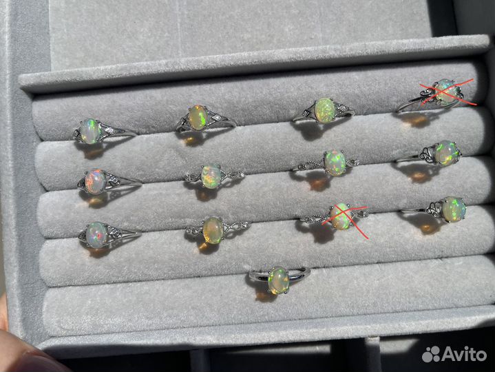 Кольцо с опалом