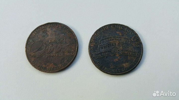 Монетовидные жетоны США коллекция 7 штук