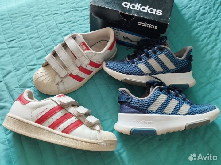 Кроссовки Adidas Superstar и CF Racer TR K