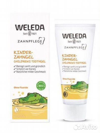 Детская зубная паста-гель weleda baby