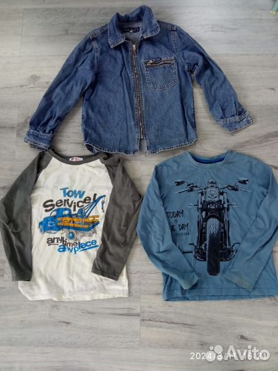 Джинсовка, лонгслив, 122-128